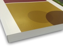 A4 Katalog mit PUR Klebebindung - Seitenansicht.